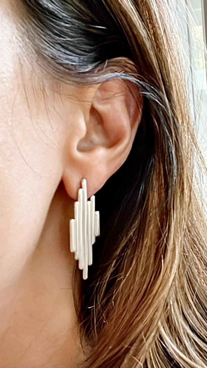 Sterling silver Kino Earrings - midi