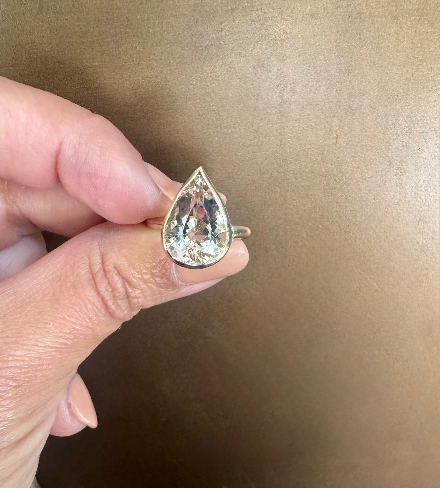 14k gold & Morganite ring
