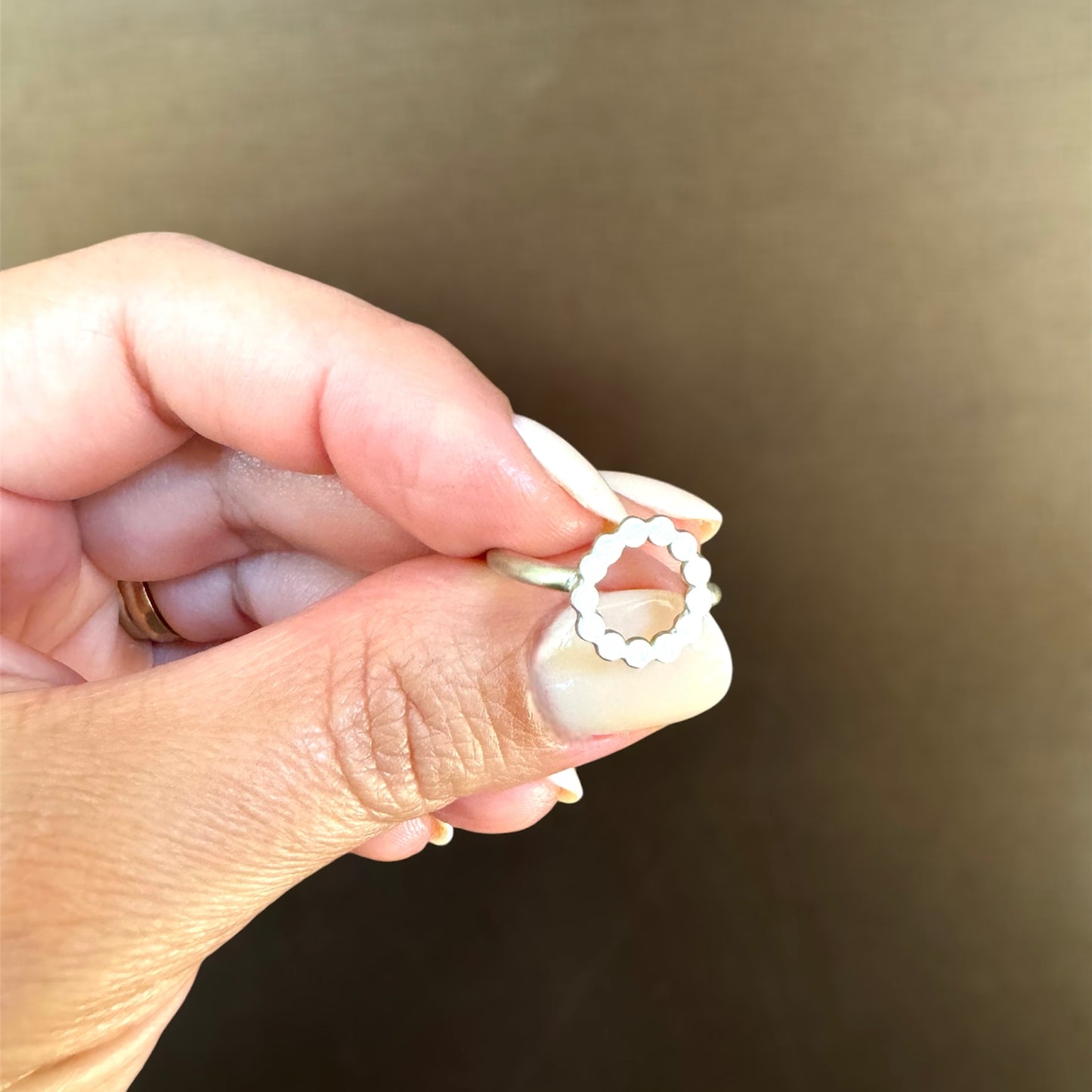 Sterling silver ring - Nodi Flower ring