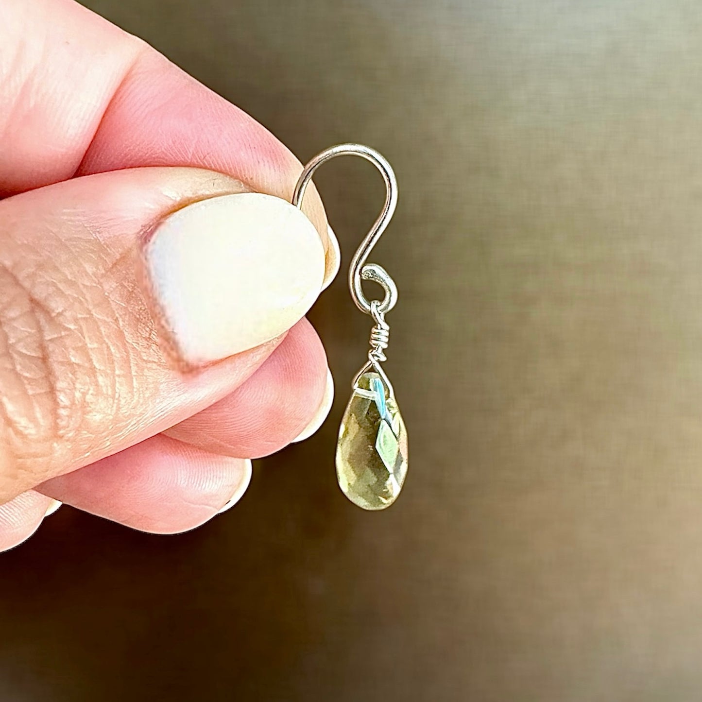 Sterling Silver & Citrine - Drops Earrings