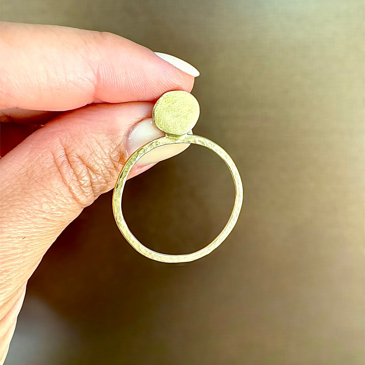 14k yellow gold Luna Earrings - midi