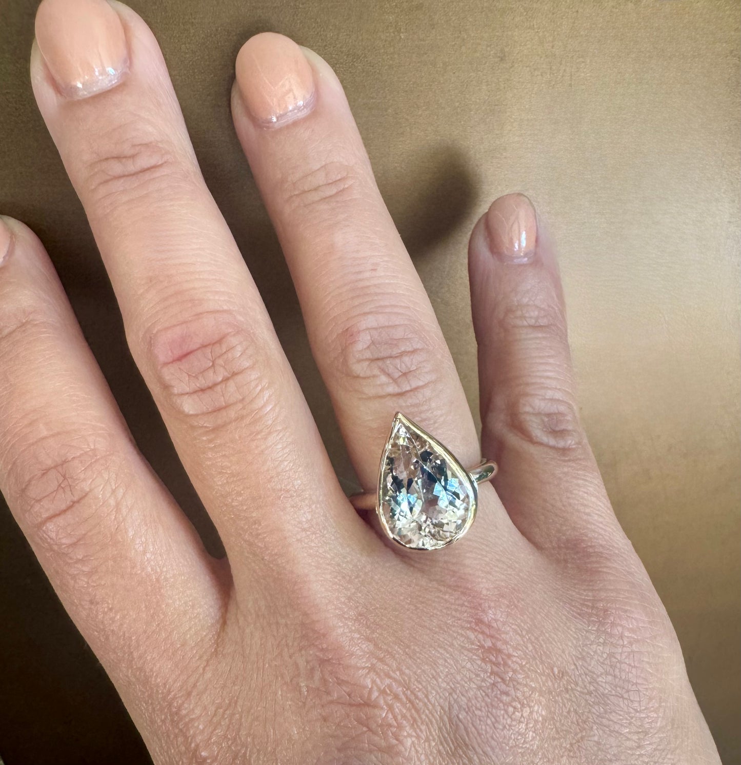 14k gold & Morganite ring