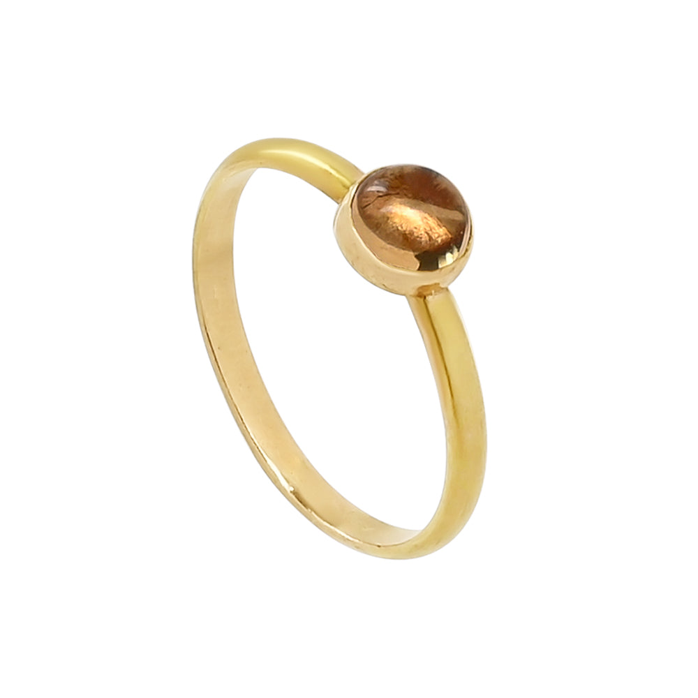 14k yellow gold & citrine Drops Ring