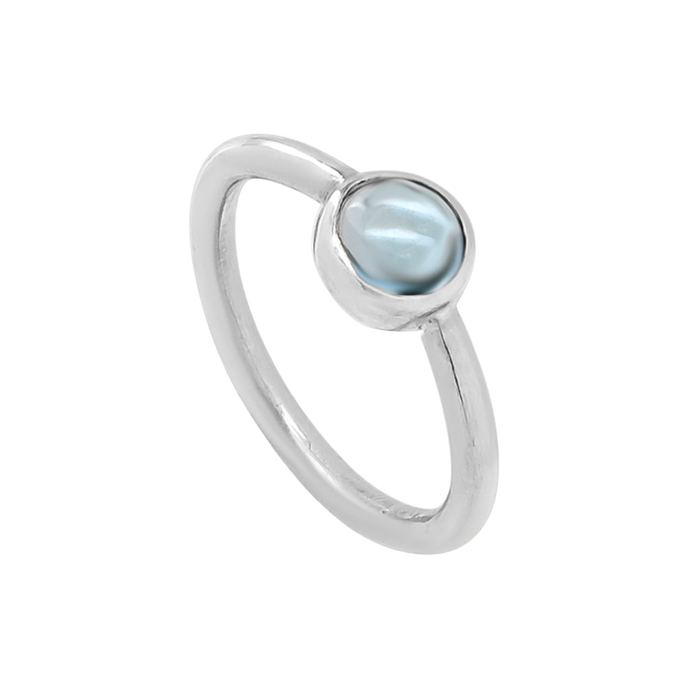 Sterling silver & Swiss topaz Drops Ring
