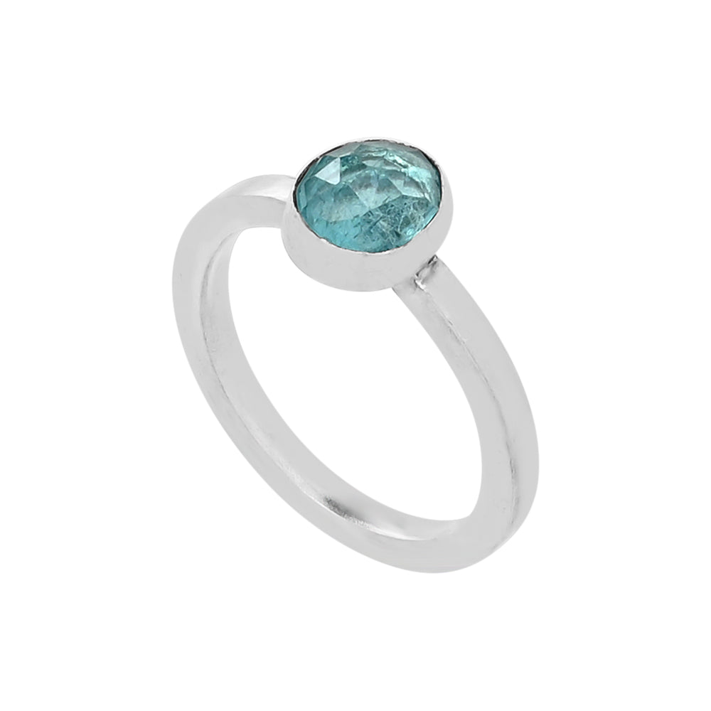 Sterling silver & apatite Drops Ring