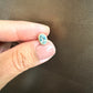 18k gold earrings with Aquamarines