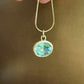 14k gold necklace with Prasiolite