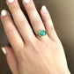 14k yellow gold & raw Emerald Ring