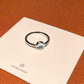 Sterling silver & Swiss topaz Drops Ring